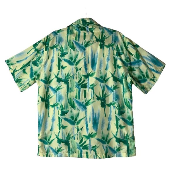 Aloha Co. Resort Wear Hawaiian Tropical Palm Trees Button Up Shirt Men Medium - Picture 6 of 6